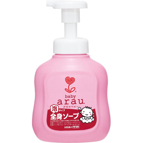 사라야 아라우 베이비 전신 거품 소프 비누 450ml - 하카타몰