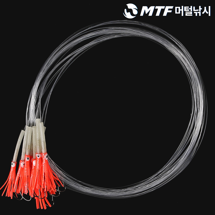 MTF 심해 갈치 축광 꼴뚜기 묶음바늘 갈치채비 10개입 - 상세 이미지 2