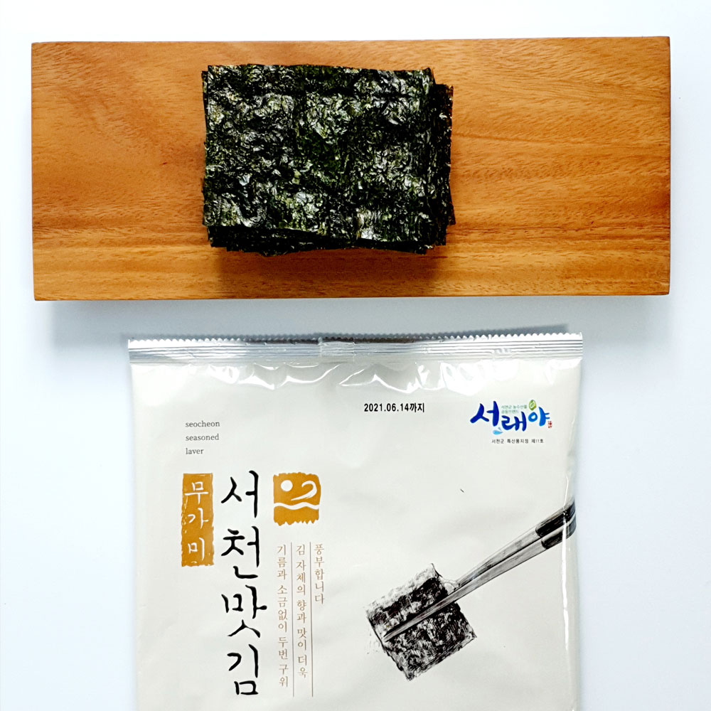 [서천맛김] 서래야 6가지 해초 그대로 구운 무가미 해초김 10봉 - 상세 이미지 4