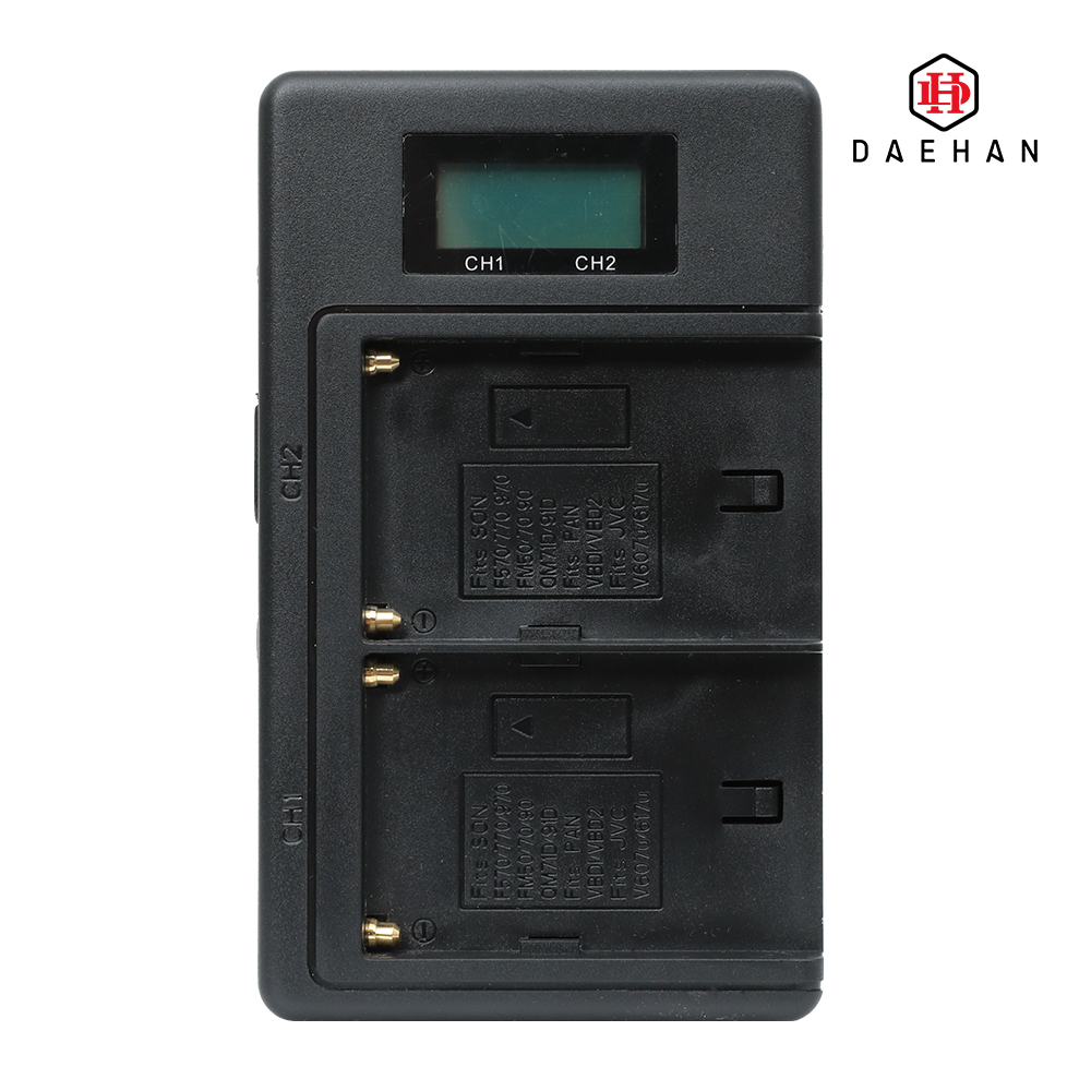 F타입 배터리 듀얼 충전기 NP-F960 F970 호환 F타입 배터리 충전기 1개 - 상세 이미지 4