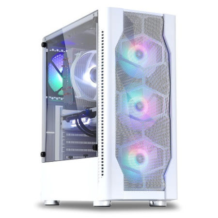 아이구주 HATCH 6 플렉스 메쉬 강화유리 (화이트) 미들타워케이스