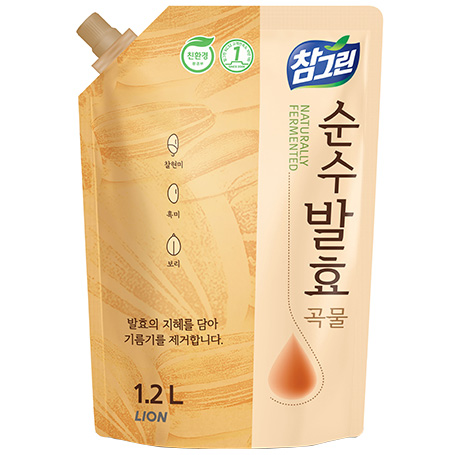 [LO] 참그린 순수발효 곡물 주방세제 리필 1.2L (8652) - 상품 이미지
