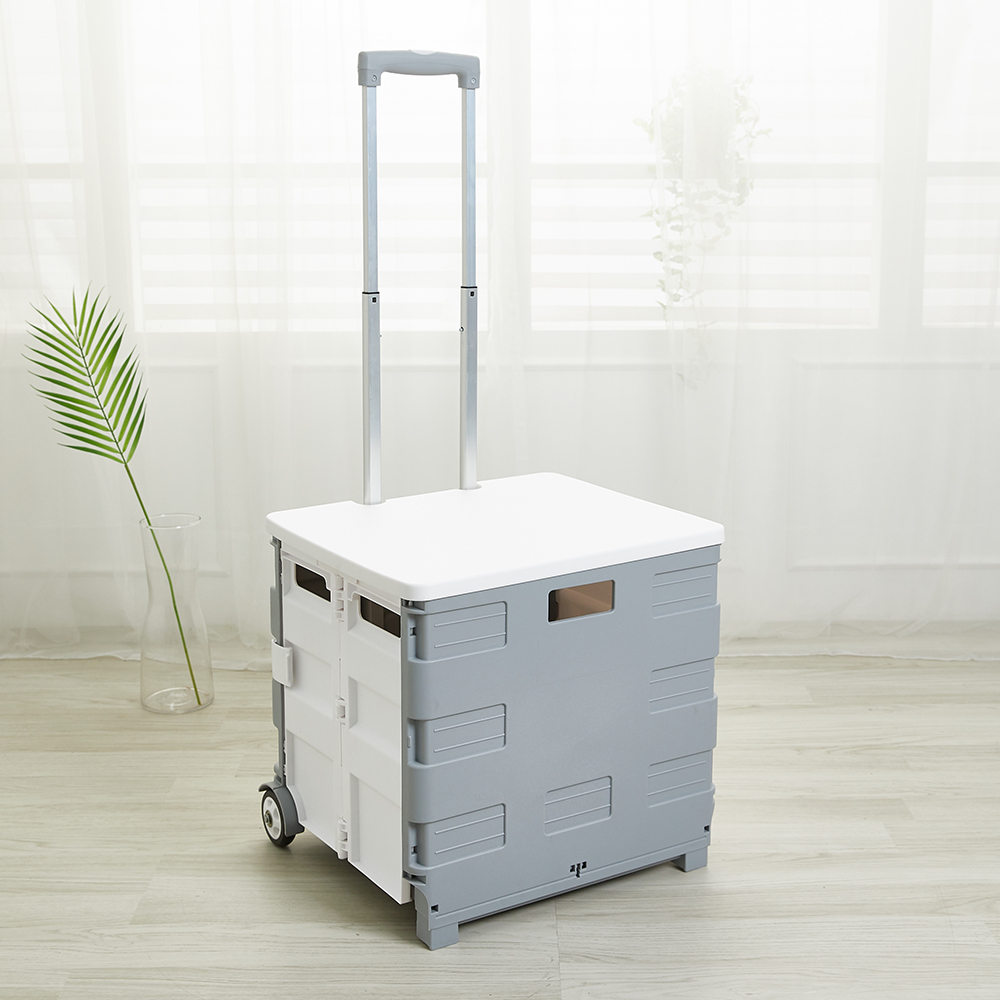 할메이드 네모 시장바구니 접이식핸드카트 쇼핑 폴딩카트 중