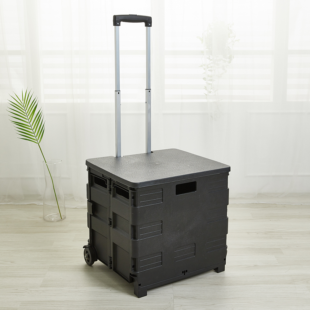 할메이드 네모 시장바구니 접이식핸드카트 쇼핑 폴딩카트 중