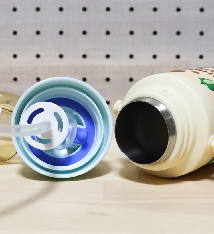 스케이터 지브리 이웃집 토토로 3D 원푸쉬 보냉 스테인리스 스트로 보틀 380ml  (스트렙 포함) SSPV4 - 하카타몰