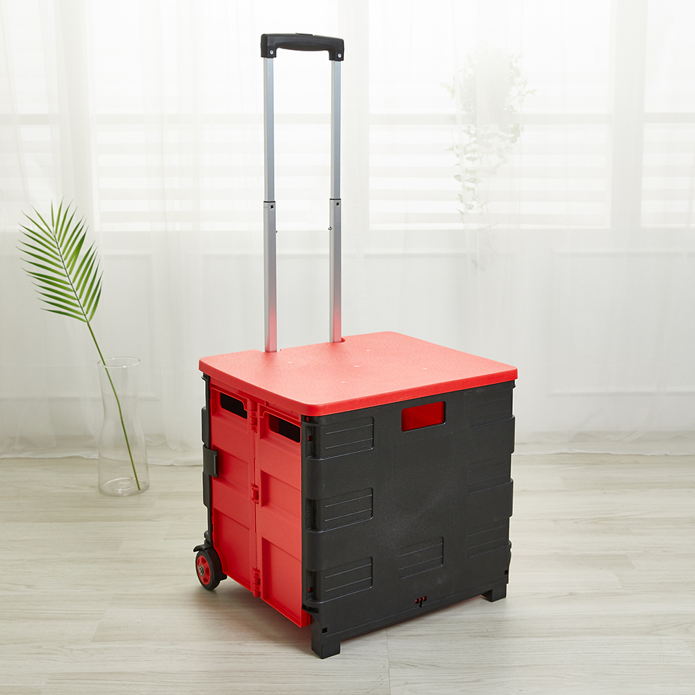 할메이드 네모 시장바구니 접이식핸드카트 쇼핑 폴딩카트 중