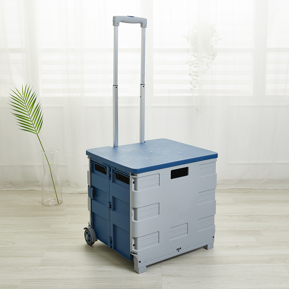 할메이드 네모 시장바구니 접이식핸드카트 쇼핑 폴딩카트 중