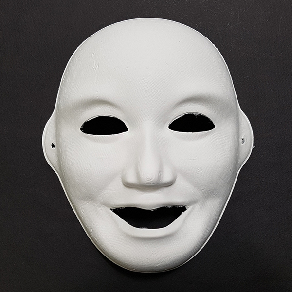 종이가면 행복탈 (국산) / 종이탈 방과후수업 무도회 미술 만들기 공예재료 전통탈 - 메인 이미지