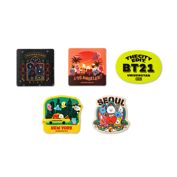 Friends Edition line BT21 City Sticker Pack (5 pieces)