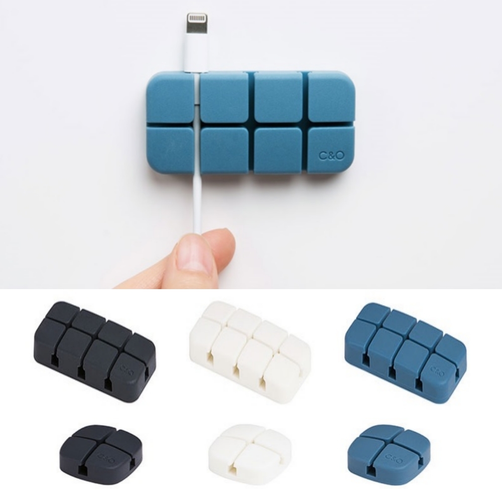 씨앤오 usb 케이블 선정리 사무실 서재 책상 컴퓨터 주변 전선정리 고정 클립 홀더