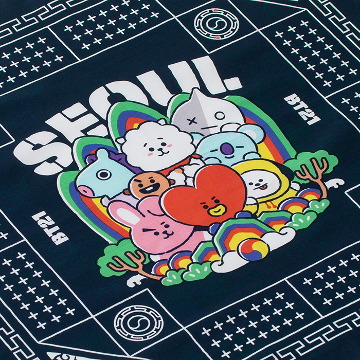 Line edition of the Seoul City Friends BT21 Bandana