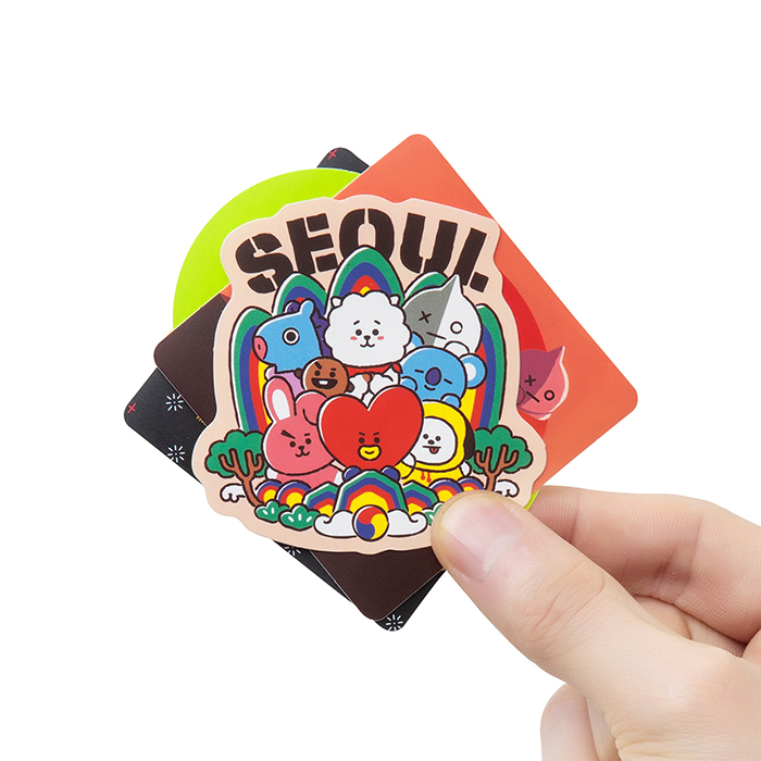 Friends Edition line BT21 City Sticker Pack (5 pieces)
