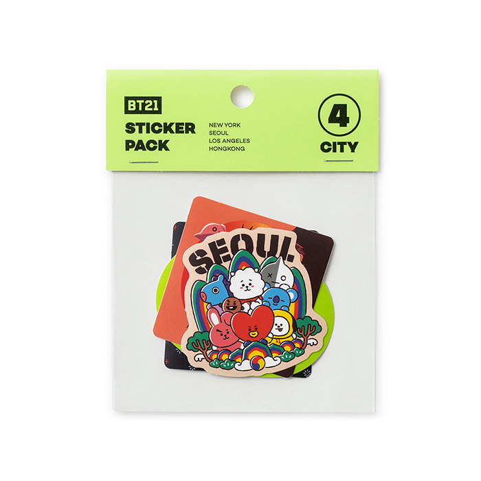 Friends Edition line BT21 City Sticker Pack (5 pieces)