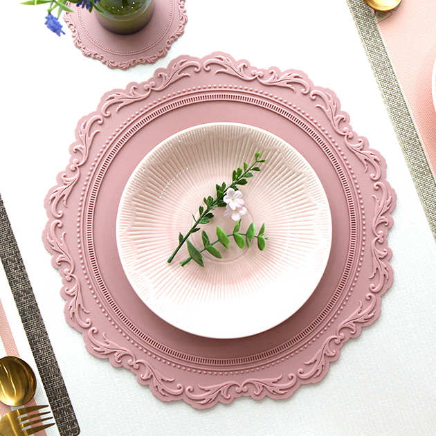 오마주 실리콘 플레이트 테이블매트 식탁매트 프렌치 35cm