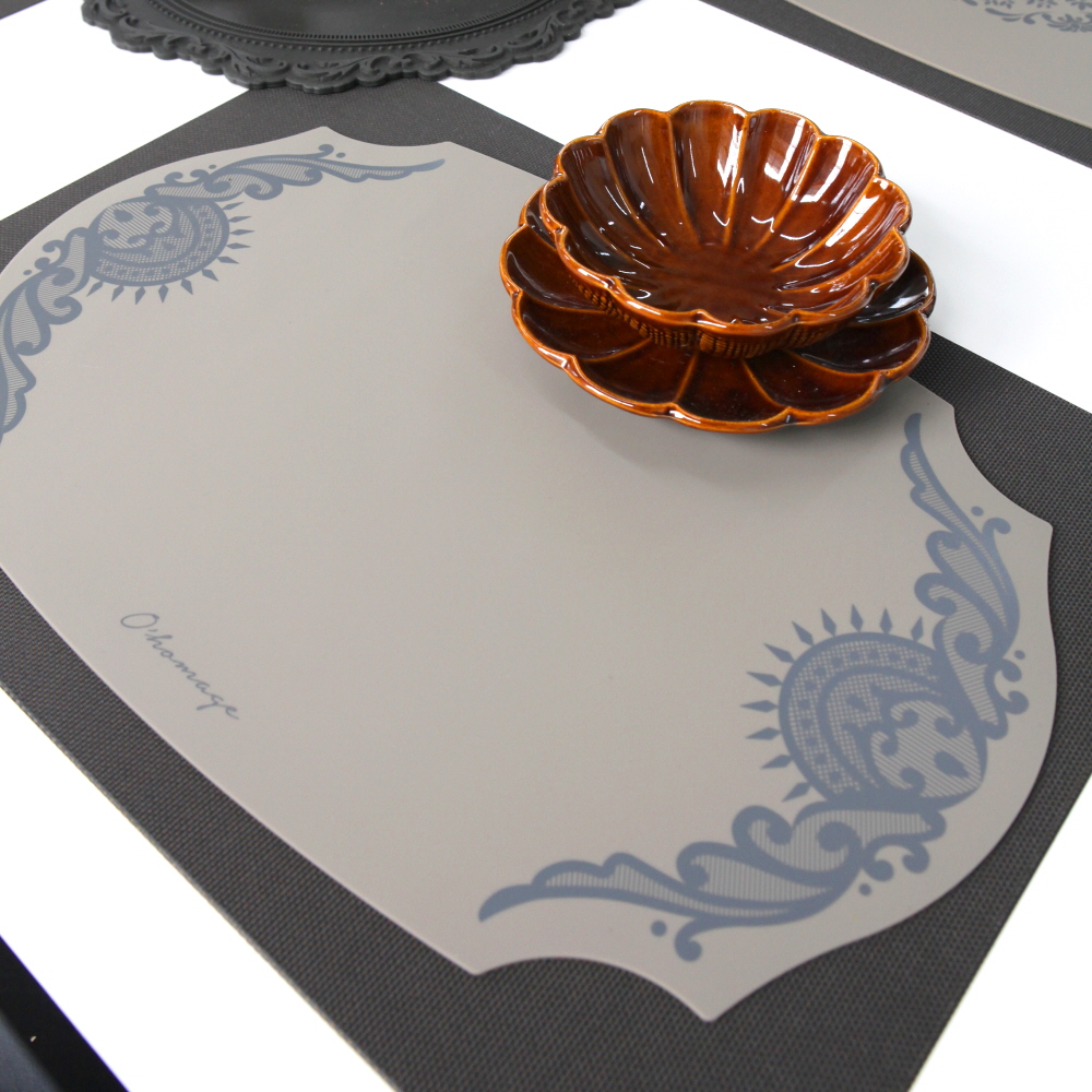 오마주 실리콘 테이블매트 프렌치 웜그레이