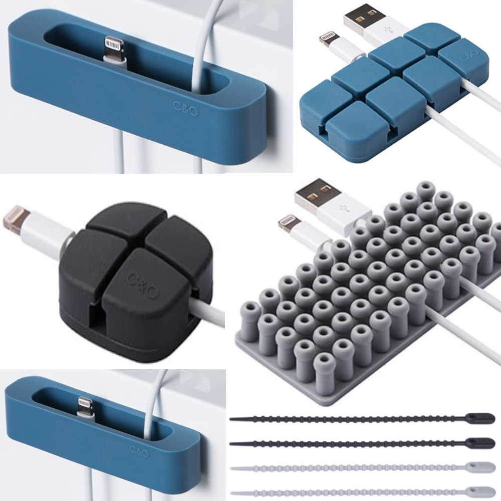 씨앤오 케이블타이 모음전 usb 컴퓨터 주변 인터넷선 충전기 선 고정 클립 홀더 정리