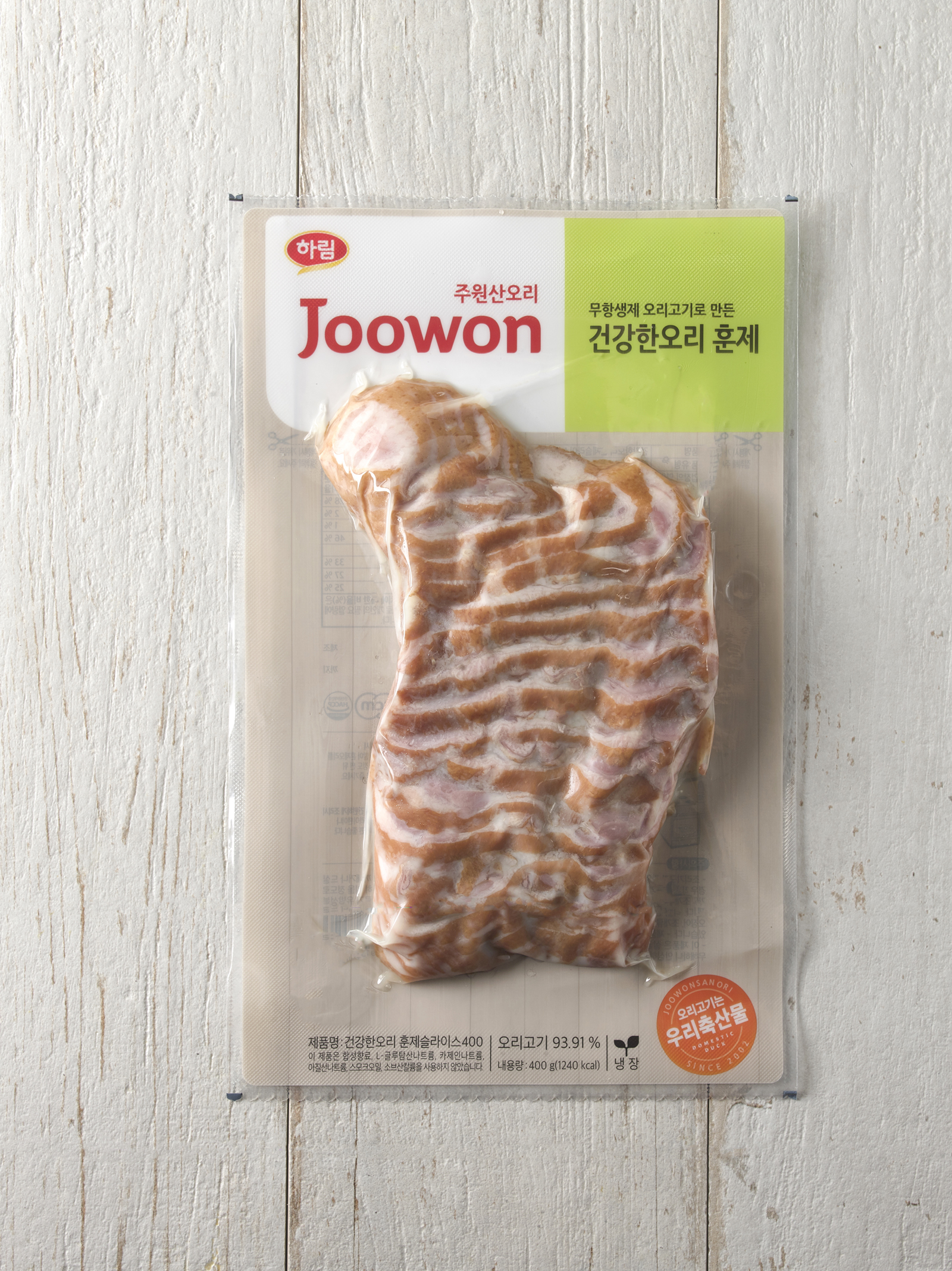하림 주원산오리 건강한 오리 훈제 슬라이스 400g 무항생제 오리고기 국산100% - 상세 이미지 2
