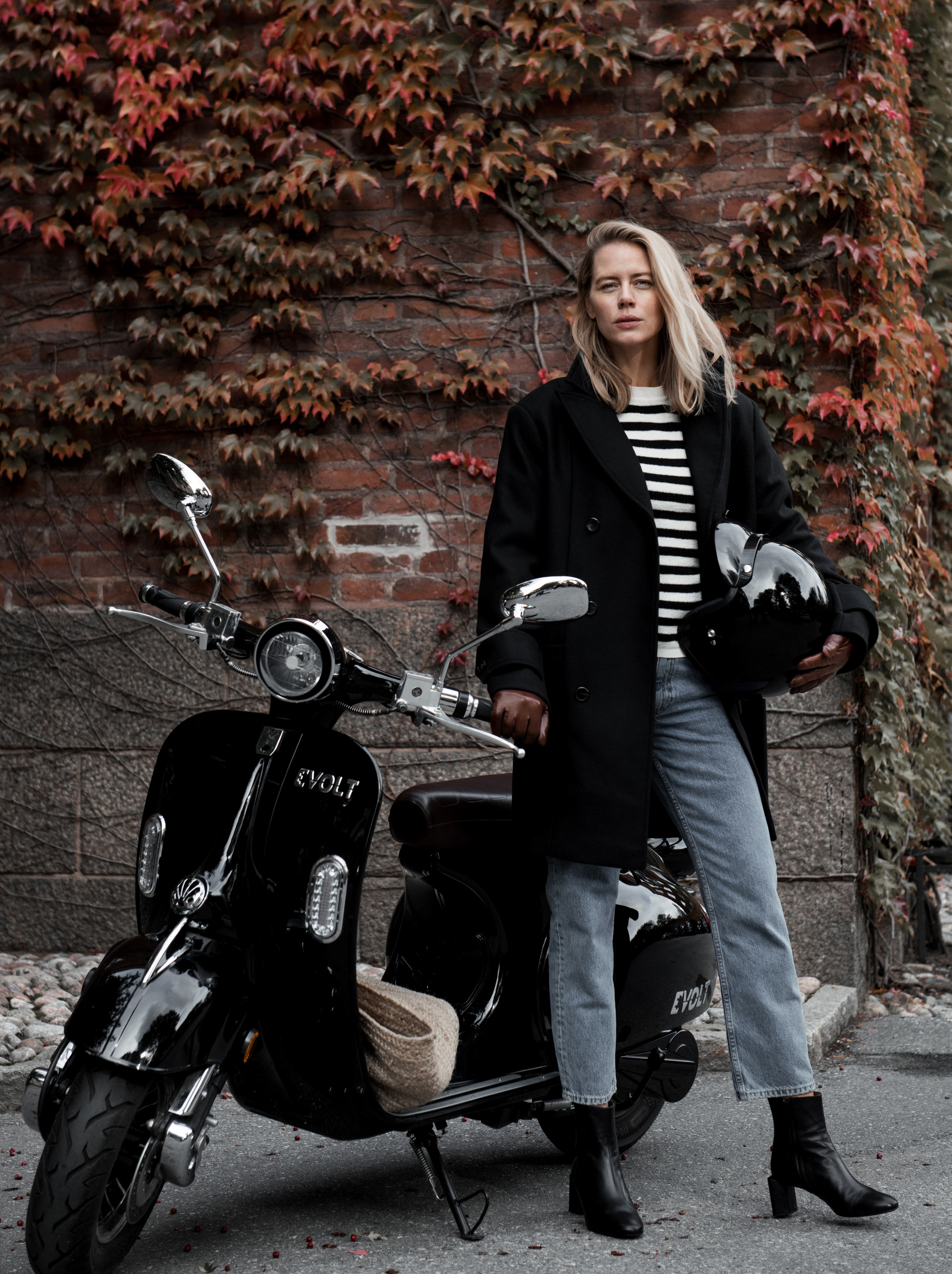 헤스트라 메간 헤어쉽 양가죽 네이비 14490 280- 여자 여성 겨울 가죽 장갑