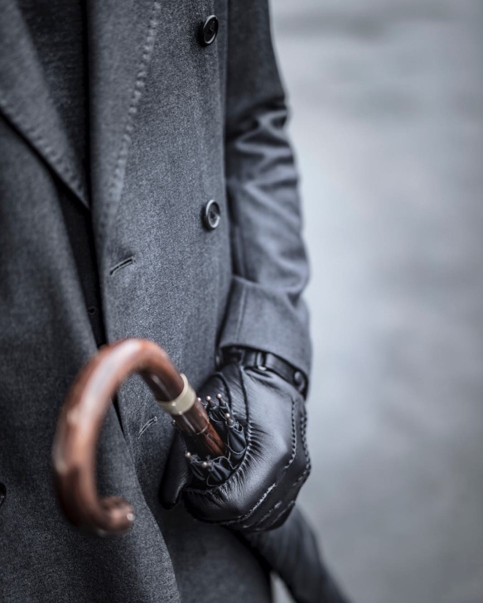 헤스트라 제이크 이태리 램 나파 블랙 23530 100- 남자 남성 방한 가죽 장갑