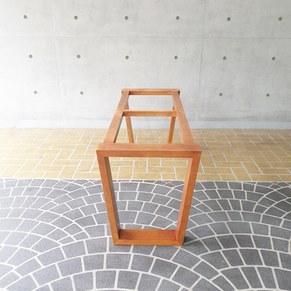 [뉴송 우드슬랩] 스타벅스 식탁 V 테이블 ALL-WOOD  원목다리프레임