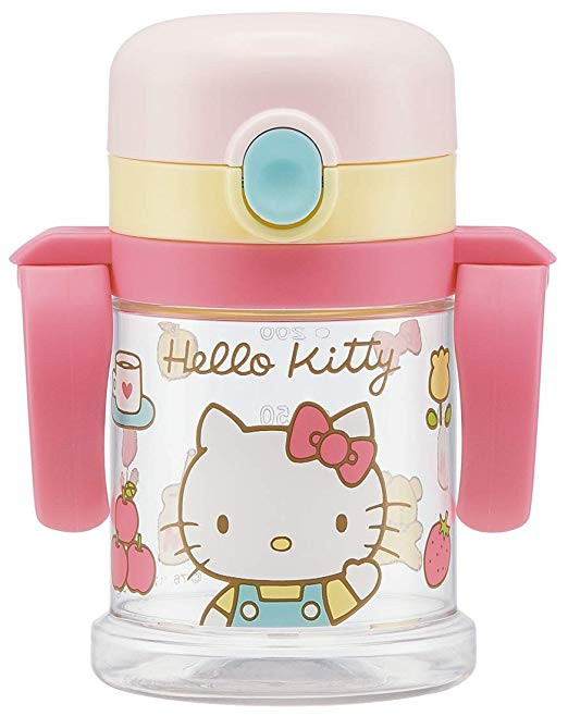스케이터 접이식 핸들 원터치 스파우트컵 260ml (미키, 키티, 곰돌이푸, 원숭이 조지, 이나이이나이바, 배고픈애벌레, 리사라슨, 시마시마구루구루) - 하카타몰