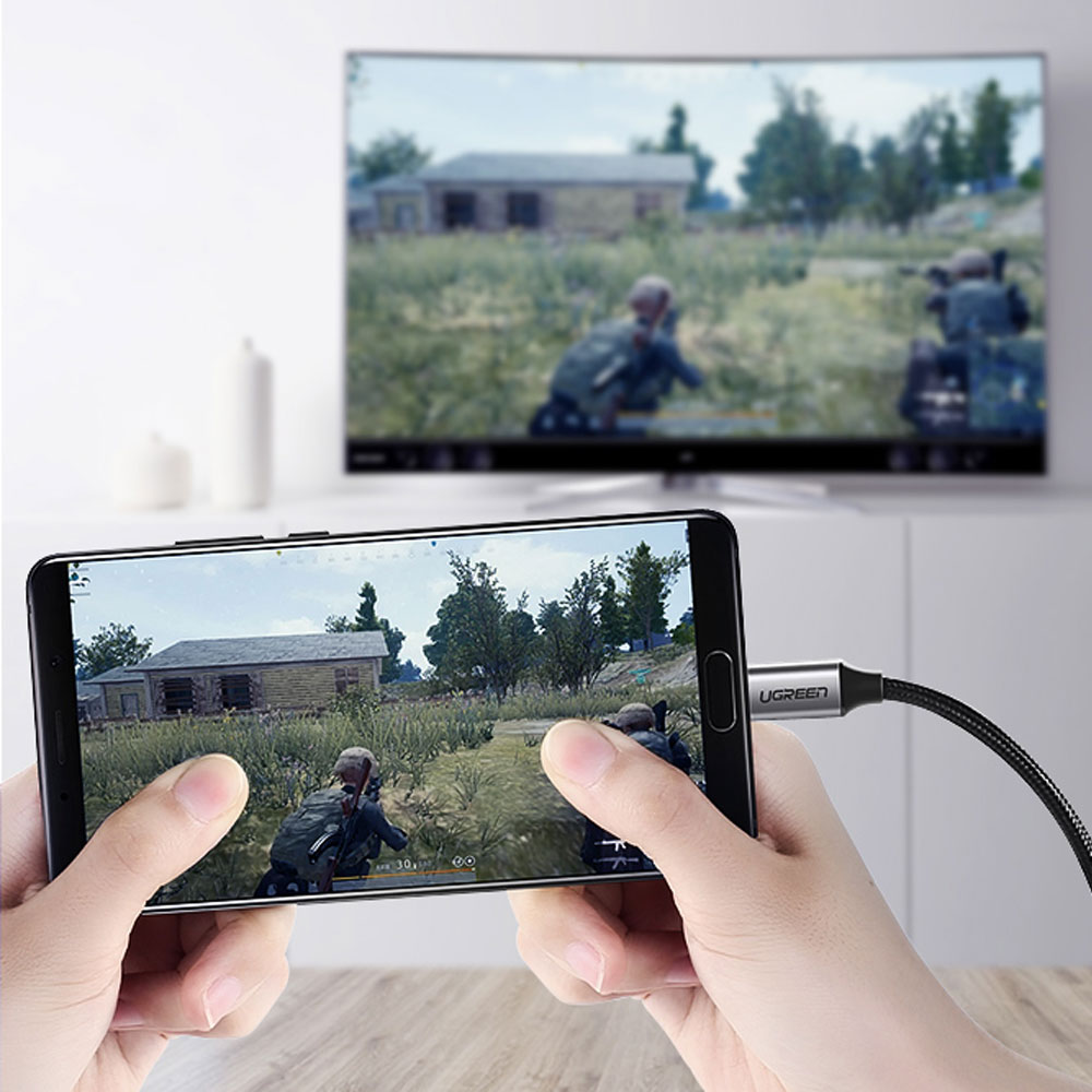 유그린 울트라 4K C타입 to HDMI V2.0 미러링 케이블 1.5m MM142 이미지 6
