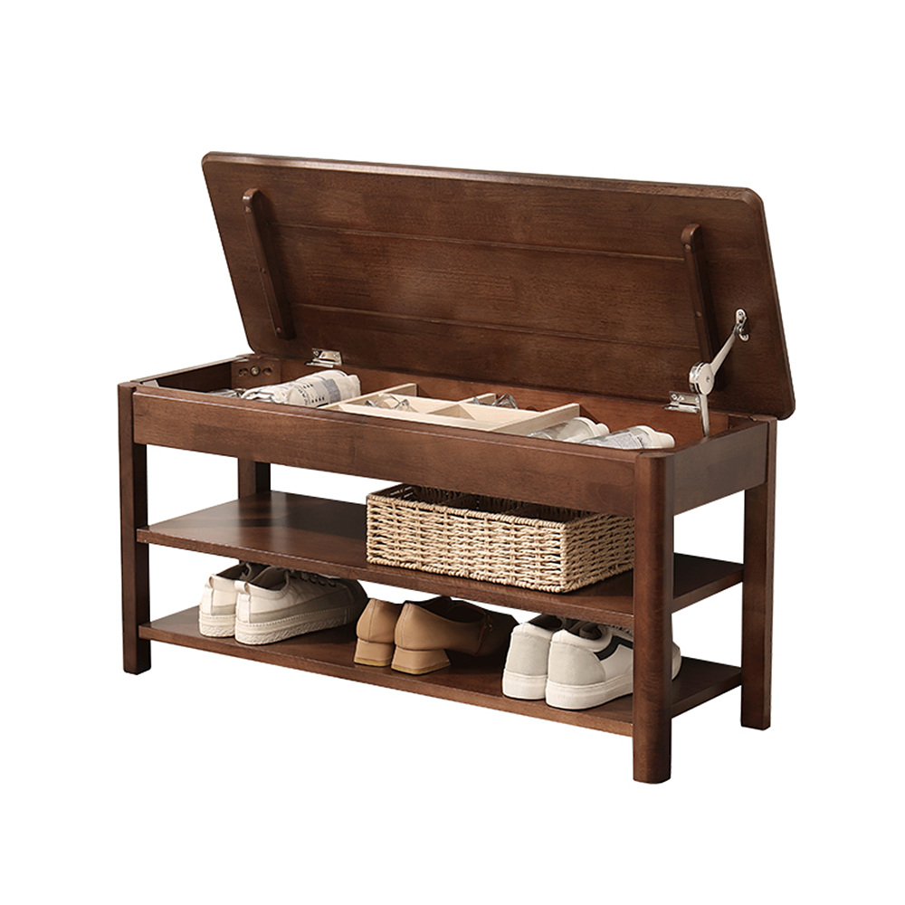 북유럽 현관 벤치 스툴 수납 원목 우드 의자