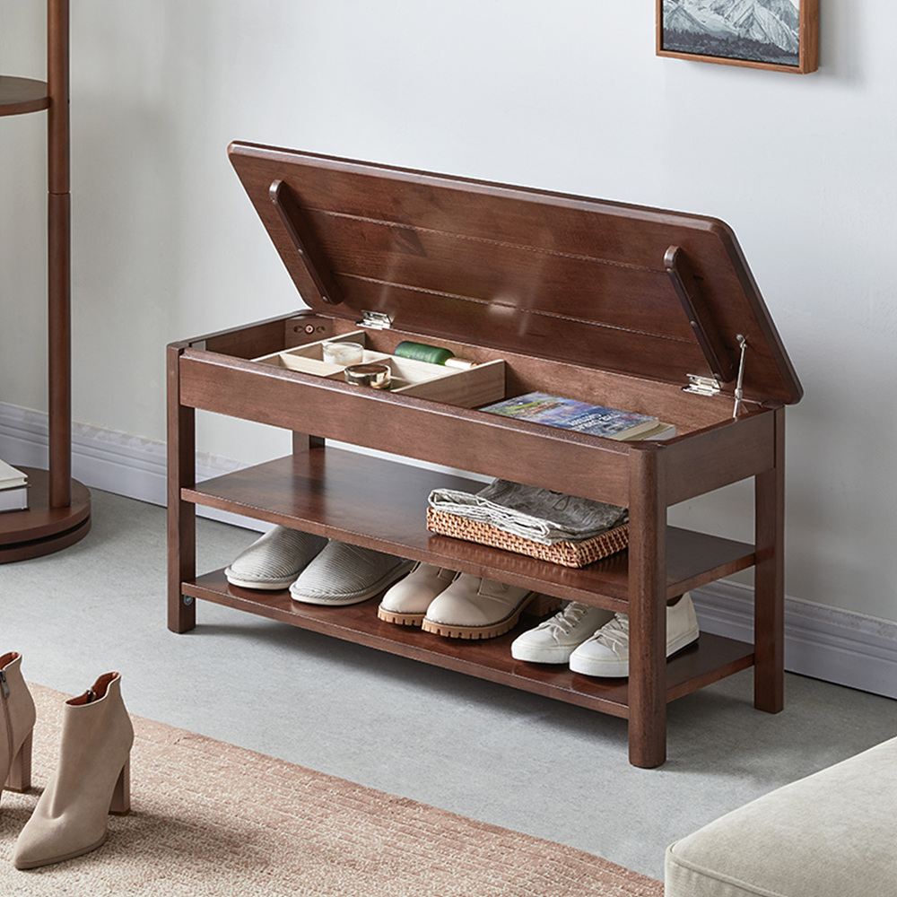 북유럽 현관 벤치 스툴 수납 원목 우드 의자