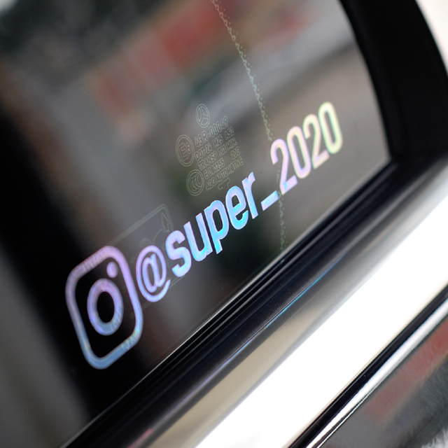 홀로그램 인스타그램 아이디 스티커 인스타네임이름 픽시로드 데칼 13cm 제품 이미지