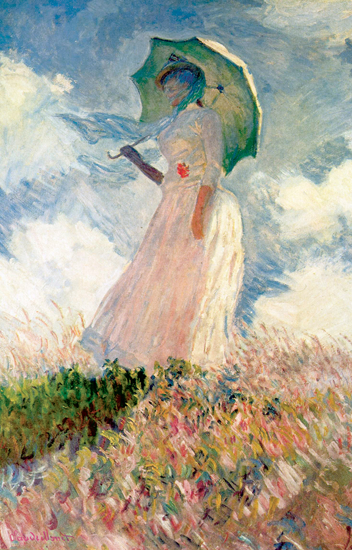 모네 그림 양산을쓴여인 명화 액자 중형 - 상세 이미지 2