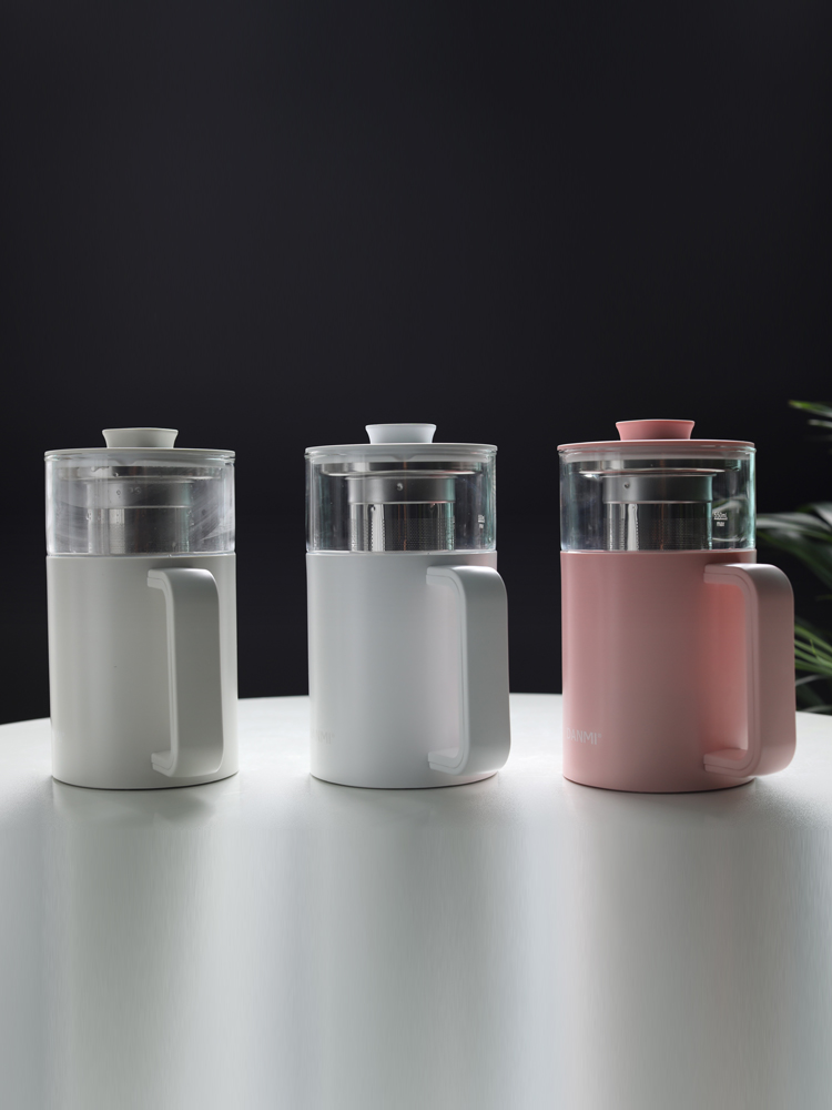 단미 유리 전기 티포트 보온 분유 커피 캠핑 무선  550ml KET01