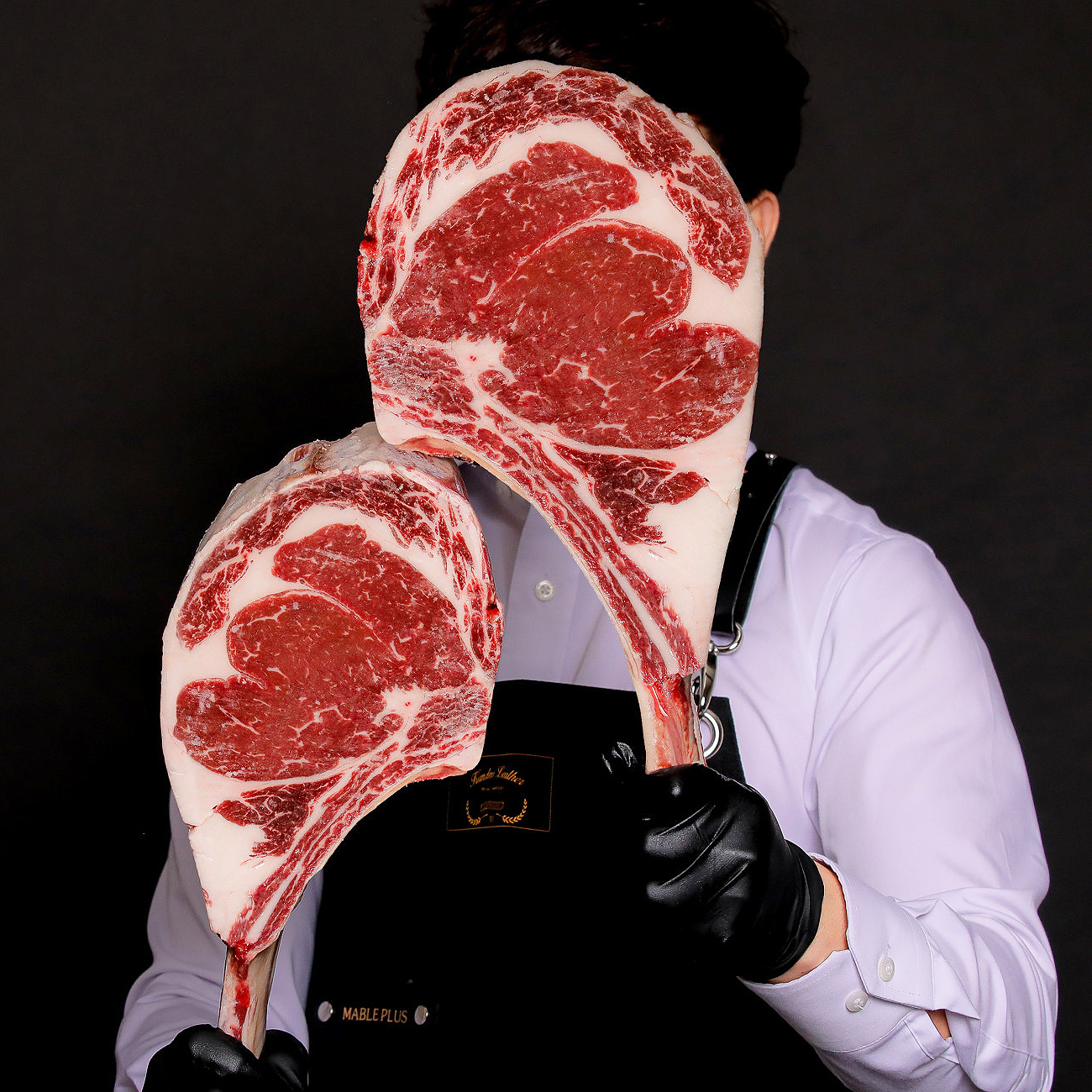 리얼 토마호크 스테이크 5cm 소고기 등심 새우살 갈비살 캠핑 바베큐 식당 레스토랑 호텔