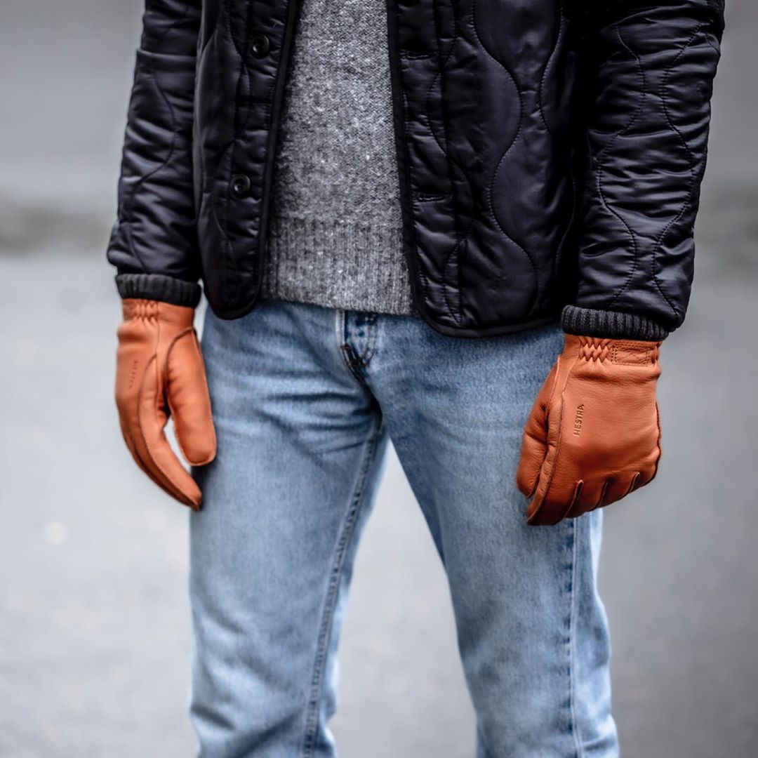 헤스트라 디어스킨 프리마로프트 립 코르크 20210 710- 남자 남성 방한 가죽 장갑