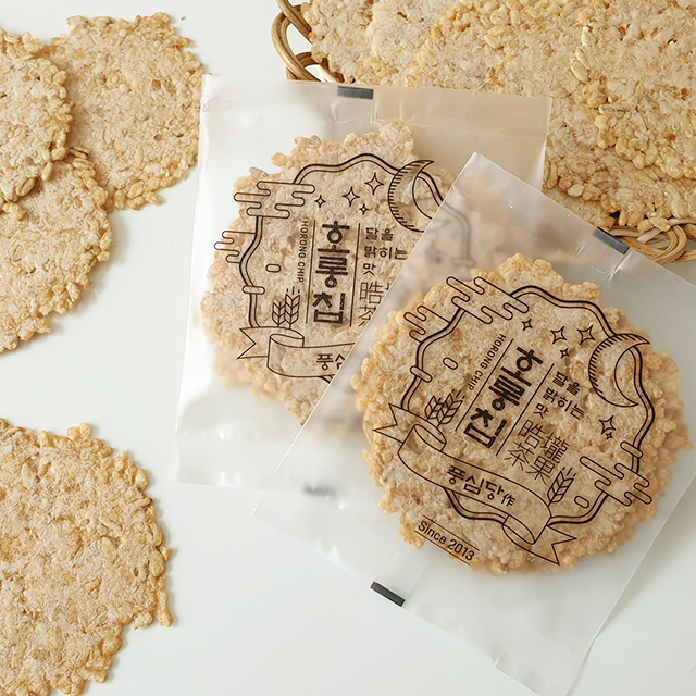 풍심당 호롱칩 맛보기 현미 누룽지 (3p) 무설탕 글루텐프리 건강 비건 간식