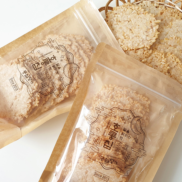 풍심당 호롱칩 맛보기 현미 누룽지 (18p) 무설탕 글루텐프리 건강 비건 간식