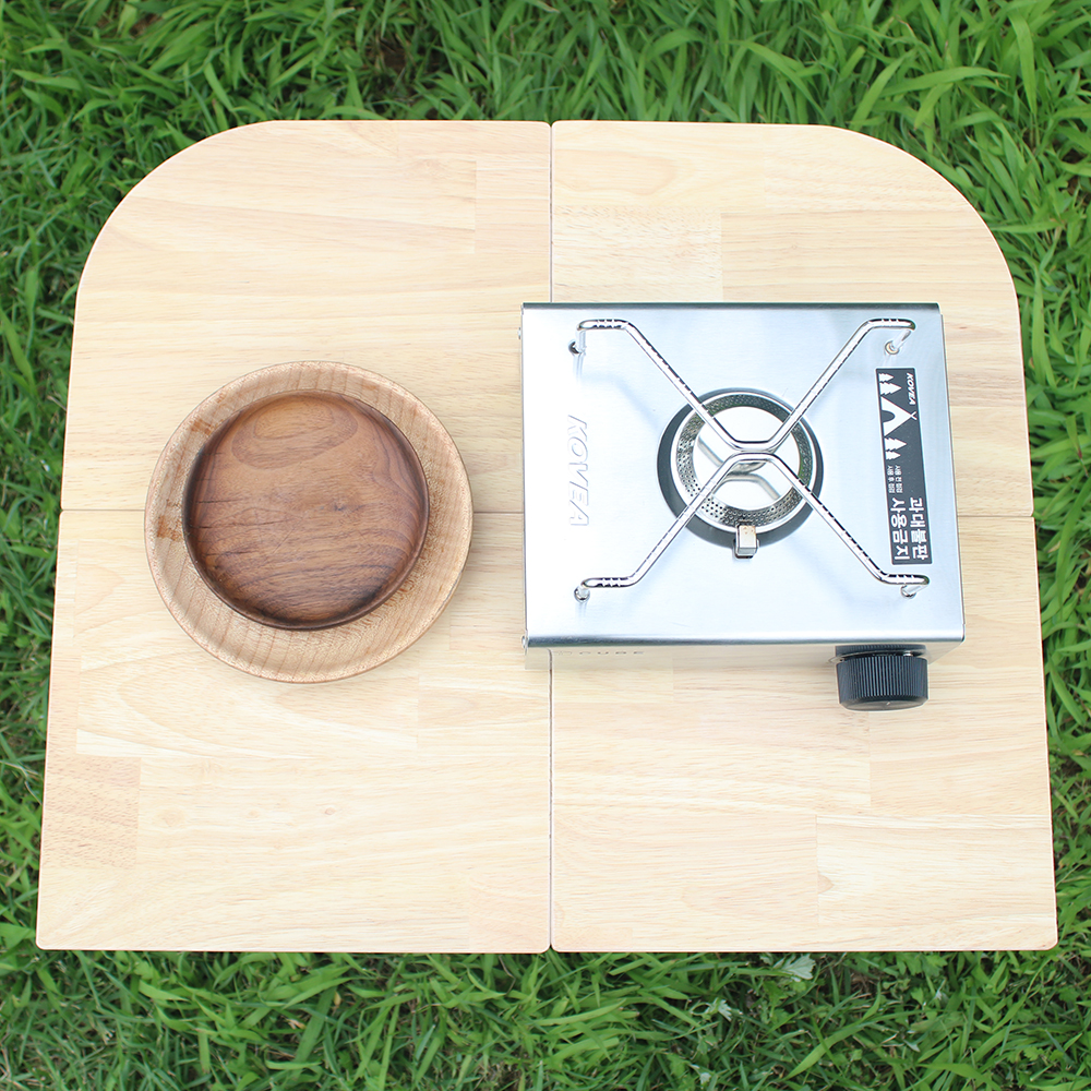 캠핑 버너바람막이 원목 그리들 구이바다 감성 차박 파우치 포함