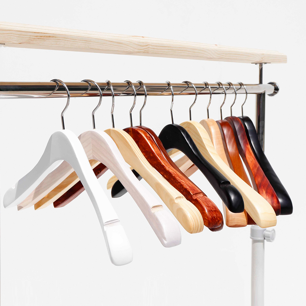 어깨뿔방지 티셔츠 니트 나무 우드 옷가게 남성용 정장 원목옷걸이