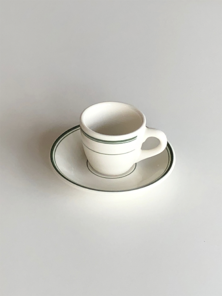 [TUXTON] 턱스톤 그린베이 에스프레소컵&소서 1set - 상품 이미지