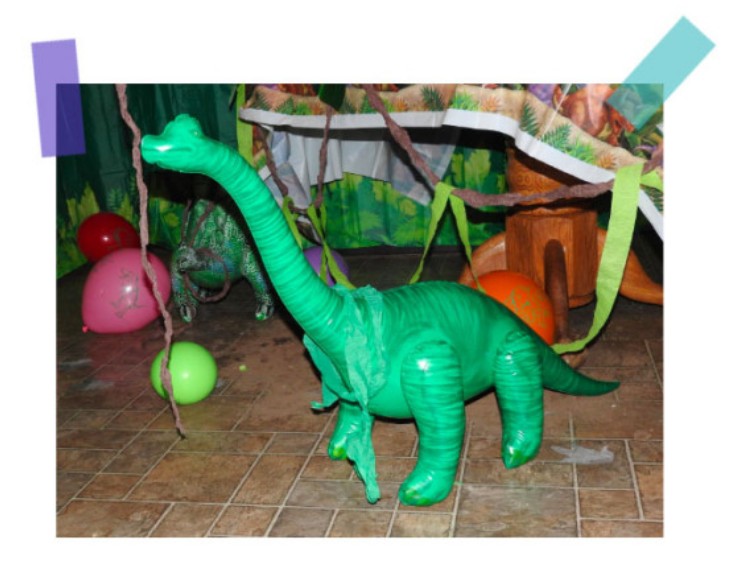 브라키오사우루스 대형공룡풍선 생일파티 공룡 튜브 인형 122cm - 상세 이미지 4