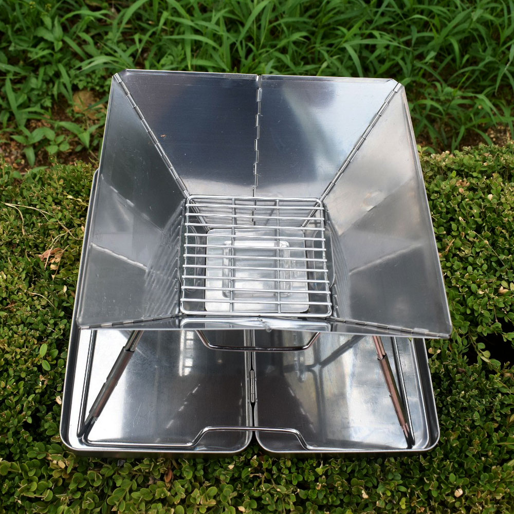 스테인레스 접이식 화로대 A형 바비큐 캠핑그릴 직화 야외용그릴 bbq 미니화로대