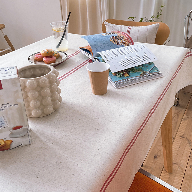 레드라인 방수 식탁보 테이블보 캠핑 홈카페 4인6인 백일 돌상 95X115cm