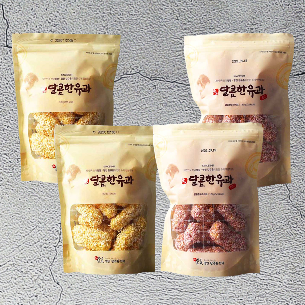 명인 김규흔 달콤한 유과 120g (총4개) - 메인 이미지