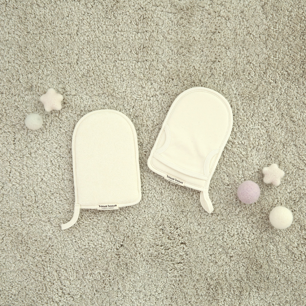 도담도담 오가닉 코튼 무형광 100% 유아 목욕 손타올1+1