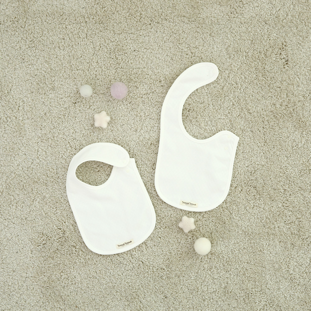 도담도담 오가닉 코튼 무형광 100% 유아 턱받이1+1