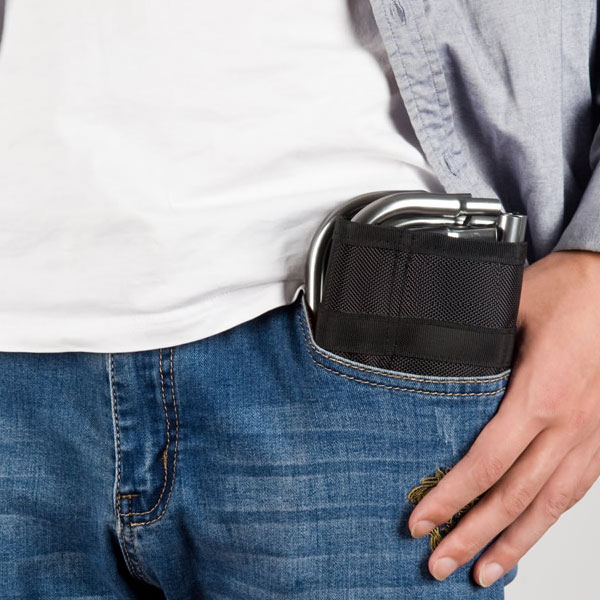 포켓형 접이식의자 강철 중형 블랙 초경량 휴대용 폴딩 미니의자 야외 포켓 캠핑 등산 낚시 체어 두랄루민 백패킹