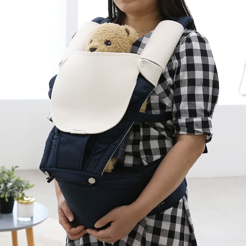 도담도담 오가닉 코튼 무형광 100% 아기띠 침받이 2종 세트