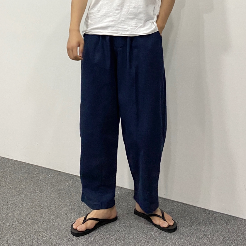 남자 벌룬팬츠 통큰바지 항아리 배정남 바지 린넨 통바지 - 상세 이미지 3