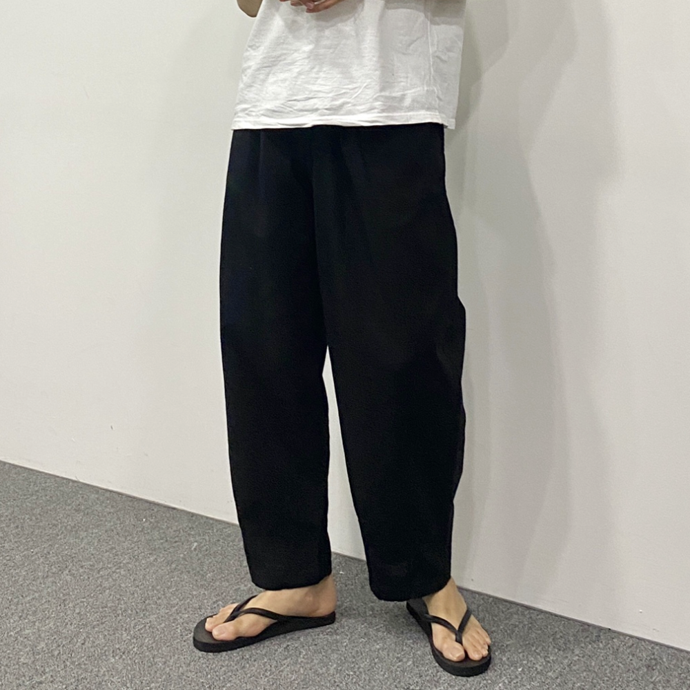 남자 벌룬팬츠 통큰바지 항아리 배정남 바지 린넨 통바지 - 상세 이미지 2