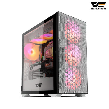 다크플래시 DLX21 RGB MESH 강화유리 (화이트)