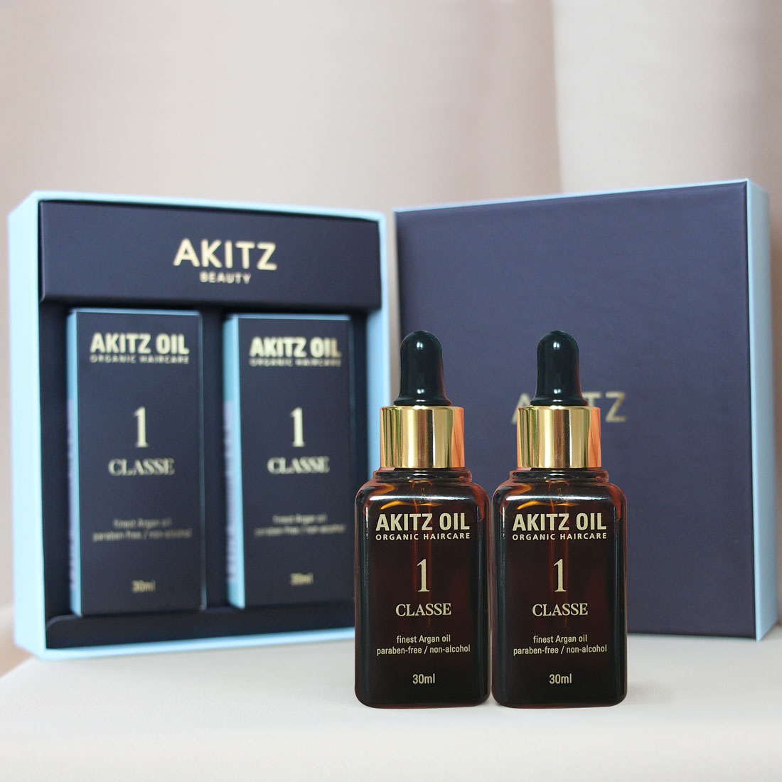 최고급 아르간 헤어오일 손상모케어 라이트 실키 오일 고급유기농 원액 30mlx2병 1세트 - 상세 이미지 3